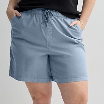 Plus Size Sonoma Goods For Life® Easy Paperbag Waist Bermuda Shorts