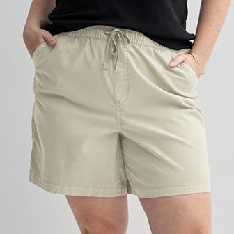 Plus Size Sonoma Goods For Life® Easy Paperbag Waist Bermuda Shorts