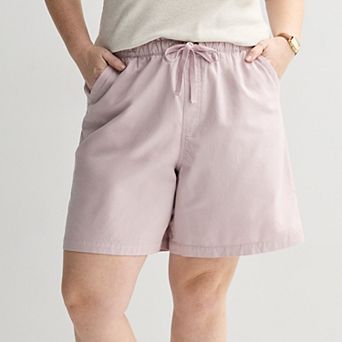 Plus Size Sonoma Goods For Life® Easy Paperbag Waist Bermuda Shorts