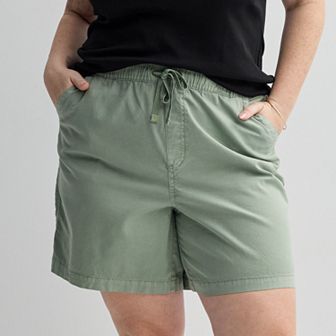 Plus Size Sonoma Goods For Life® Easy Paperbag Waist Bermuda Shorts