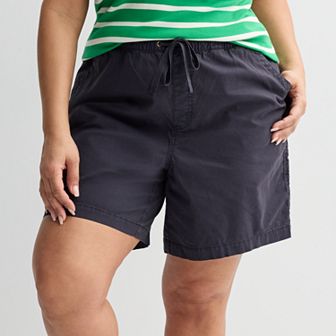 Plus Size Sonoma Goods For Life® Easy Paperbag Waist Bermuda Shorts