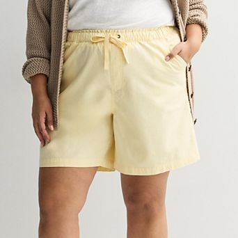 Plus Size Sonoma Goods For Life® Easy Paperbag Waist Bermuda Shorts