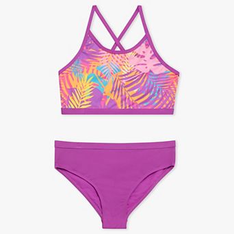 Girls 2-16 Lands' End 2 pc Cross Back Bikini Set