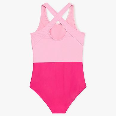 Girls 4-16 Lands' End Colorblock One-Piece Swimsuit