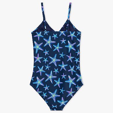 Girls 4-16 Lands' End Starfish Cutout One-Piece Swimsuit