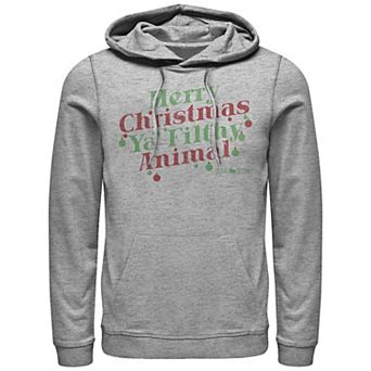 Big & Tall Home Alone Merry Christmas Ya Filthy Animal Graphic Hoodie