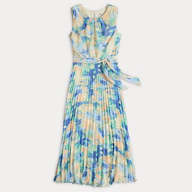 Women's Sandra Darren Sleeveless Chiffon Midi Dress