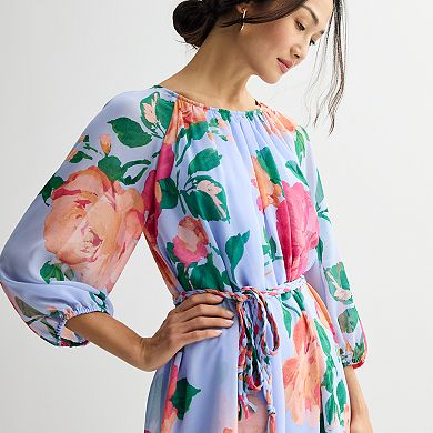 Women's Sandra Darren Printed Chiffon Dress