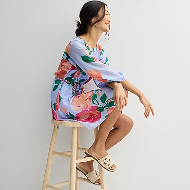 Women's Sandra Darren Printed Chiffon Dress
