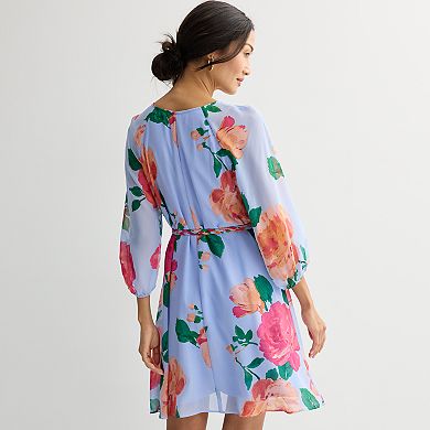 Women's Sandra Darren Printed Chiffon Dress