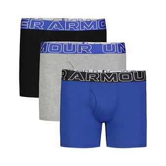 Boys 4-20 Under Armour UA 3-Pack Solid Performance Boxer Briefs