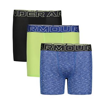 Boys 8-20 Under Armour Performance Tech-Print Boxer Briefs 3-pack Set