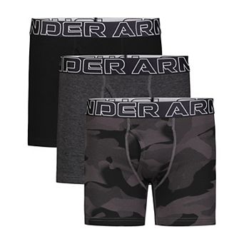 Boys 4-20 Under Armour 3-Pack Print Performance Boxer Briefs