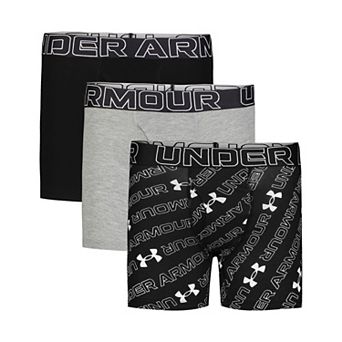 Boys 4-20 Under Armour 3-Pack Print Performance Boxer Briefs
