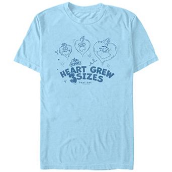 Big & Tall Dr. Seuss Grinch's Heart Grew 3 Sizes Graphic Tee