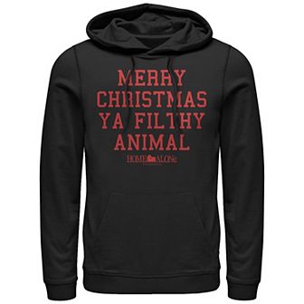 Big & Tall Home Alone Merry Christmas Ya Filthy Animal Graphic Hoodie