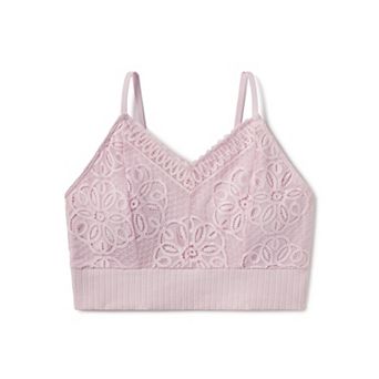 Girls Limited Too Longline Seamless & Lace Bra with Convertible Racerback