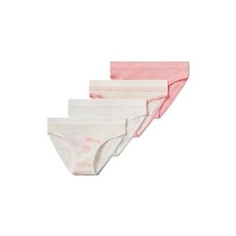 Girls Limited Too Ribbed 4 pk Bikini Underwear with Logo Waistband