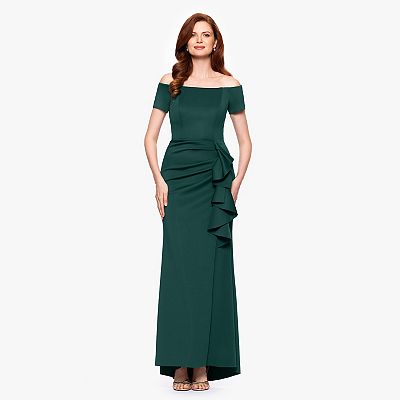 green emerald velvet dress Scuba Beaded Dress – Saiid Kobeisy Online main image 0