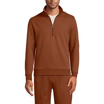 Men's Lands' End Long Sleeve Half Zip Mock Sweatshirt