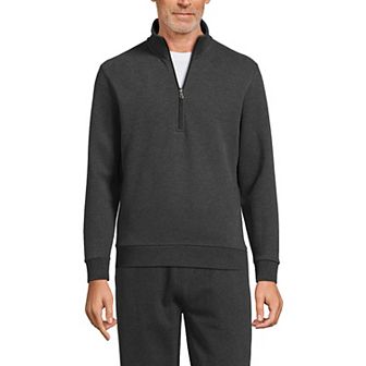 Men's Lands' End Long Sleeve Half Zip Mock Sweatshirt