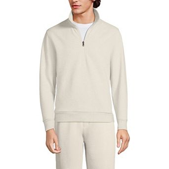Men's Lands' End Long Sleeve Half Zip Mock Sweatshirt