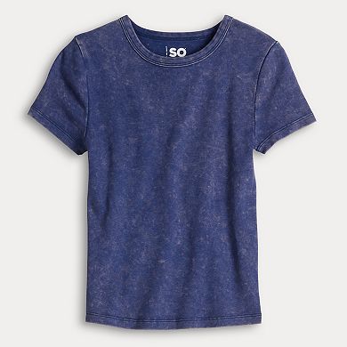 Juniors' SO® Slim Fit Baby Tee