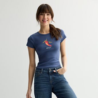 Juniors' SO® Slim Fit Baby Tee