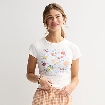 Juniors' SO® Slim Fit Baby Tee