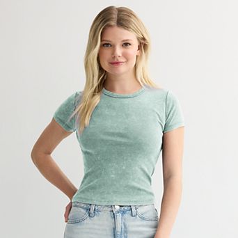 Juniors' SO® Slim Fit Baby Tee