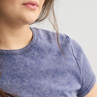 Juniors' Plus Size SO® Slim Fit Baby Tee