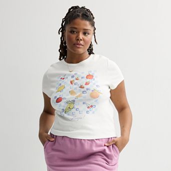 Juniors' Plus Size SO® Slim Fit Baby Tee