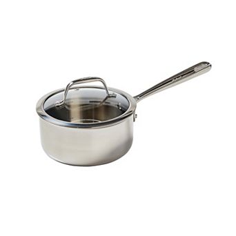 T-Fal Pro Tri-Ply Stainless Steel 2-qt Saucepan with Lid