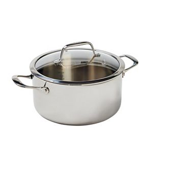 T-Fal Pro Tri-Ply Stainless Steel 6-qt Dutch Oven with Lid
