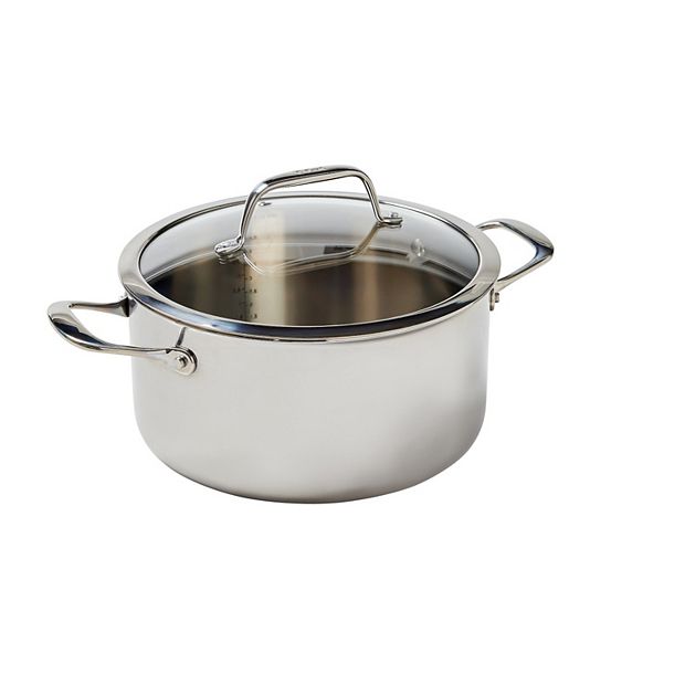 T-Fal Pro Tri-Ply Stainless Steel 6-qt. Dutch Oven with Lid