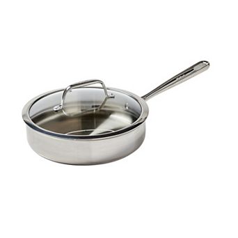 T-Fal Pro Tri-Ply Stainless Steel 3-qt Saute Pan with Lid
