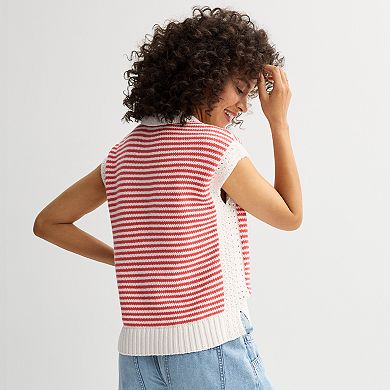 Women's Sonoma Goods For Life® Collared Sweater Vest