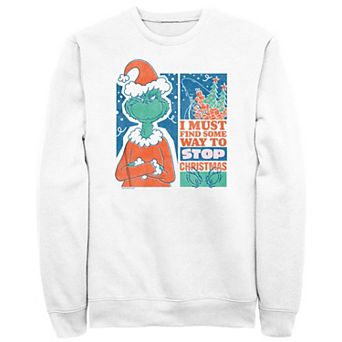 Big & Tall Dr. Seuss Grinch Must Stop Christmas Graphic Fleece