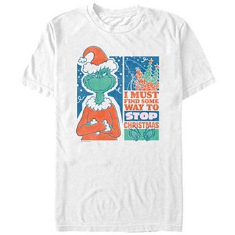 Big & Tall Dr. Seuss Grinch Must Stop Christmas Graphic Tee