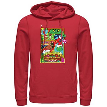 Big & Tall Dr. Seuss Grinch Comic Scenes Graphic Hoodie