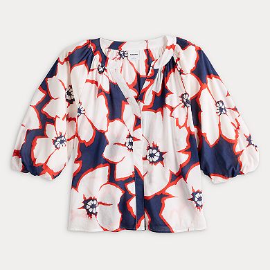Women's Sonoma Goods For Life® Adaptive Shirred Balloon Sleeve Top