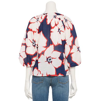 Women's Sonoma Goods For Life® Adaptive Shirred Balloon Sleeve Top