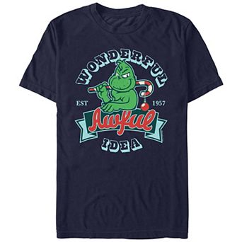 Big & Tall Dr. Seuss Grinch Wonderful Awful Idea Graphic Tee