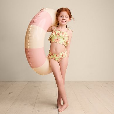 Girls 4-12 Little Co. by Lauren Conrad Ruffled Tie-Shoulder Bikini Set