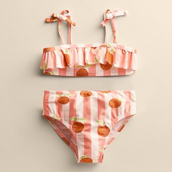 Girls 4-12 Little Co. by Lauren Conrad Ruffled Tie-Shoulder Bikini Set