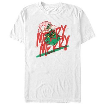 Big & Tall Dr. Seuss Grinch Merry Merry Graphic Tee