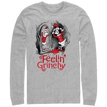 Big & Tall Dr. Seuss Feeling Grinchy Long Sleeve Graphic Tee