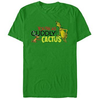 Big & Tall Dr. Seuss Grinch Cuddly As A Cactus Graphic Tee