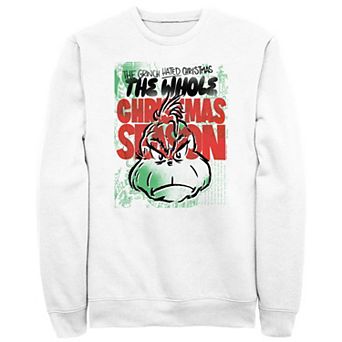 Big & Tall Dr. Seuss Grinch The Whole Christmas Season Graphic Fleece