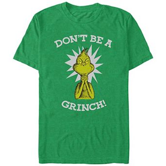 Big & Tall Dr. Seuss Don't Be A Grinch Graphic Tee